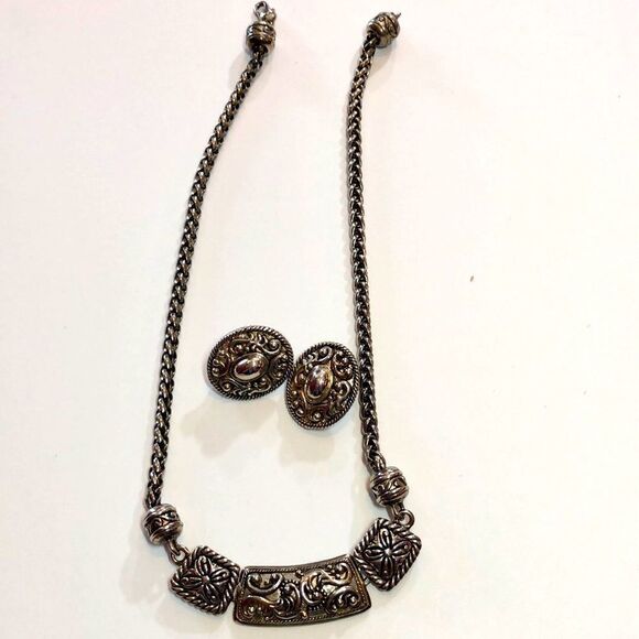Brighton Necklace and Clip On Earrings - Picture 1 of 14